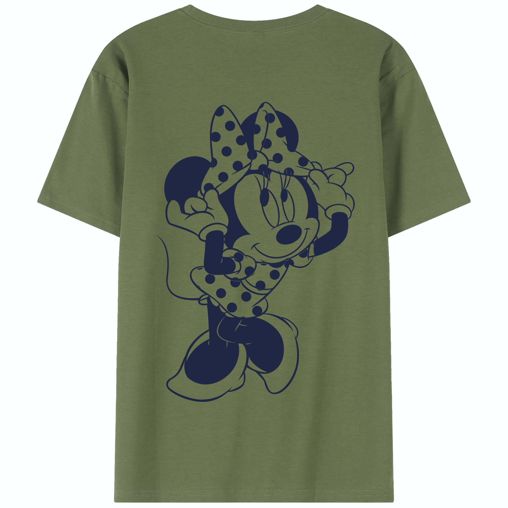（画像用） ミッキーマウス Mickey Mouse 綿100％半袖Tシャツ（背面プリント）